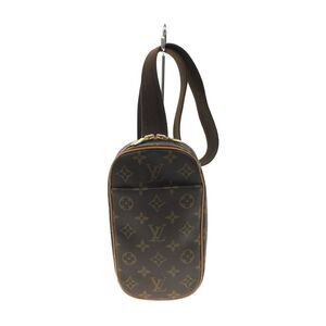 Louis Vuitton Body Bag Shoulder Bag Leather Brown